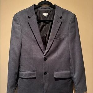 Merona Gray Tailored Blazer with Notched Lapels